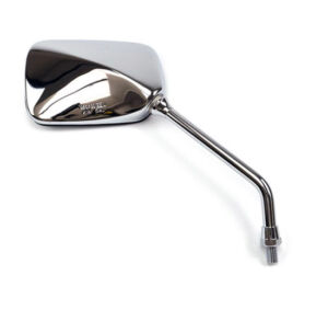 Rétroviseur universel droit chrome homologué pour moto – HERT Mirrors – RETTANG