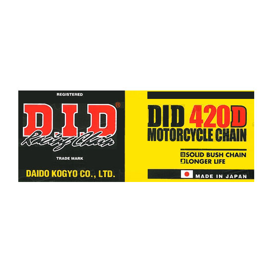 Chaîne 420 x 126 maillons Aprilia MX50 ST 2003-2005 – DID DID420D RJ