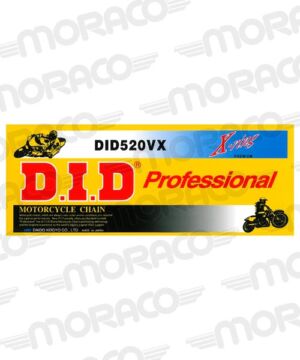 Chaîne 520 DID pour Ducati Monster 600/800, 900 SS, Gas Gas TXT, Honda XL/XLR/NX – 1995 à 2013 – 520VX2 – 102 maillons