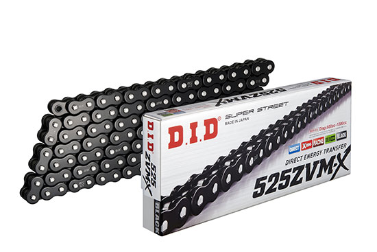 Chaîne DID 525ZVM-X 108 maillons ZJ | Aprilia RST1000 Futura 2001–2004 | Pas 525 | DID
