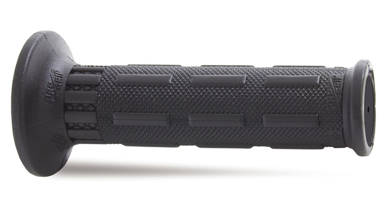 Poignées moto route Ø 22-25 mm – Progrip 698 Noir – Bout ouvert