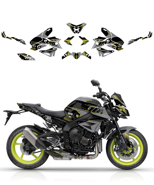 Kit déco pour Yamaha MT-10 (2016-2017) – UP MAXIMIZE Design – Adhésif haute qualité
