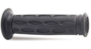 Poignées moto route Ø22/25mm – Progrip 713 Noir – Bout ouvert