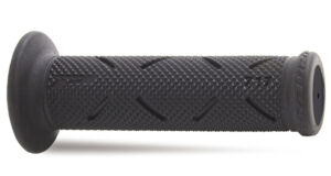 Poignées guidon moto Ø22-25 mm – Progrip Road 716 Noir – Bout ouvert