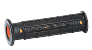 Poignées Progrip 727 – ATV / Jet Ski – Ø 22 mm – Orange/Noir – Long 125 mm