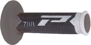 Poignées moto tout-terrain Ø22/25 Progrip 788 Gris clair / Gris foncé / Noir – Réf. 788