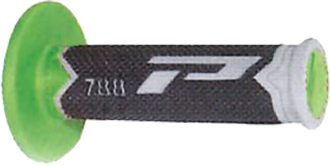 Poignées motocross Ø22/25 mm Progrip 788 Gris/Vert/Noir – Pour guidon MX