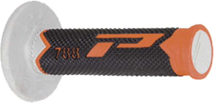 Poignées MX Ø22/25 mm pour motos cross – Progrip 788 Orange/Gris/Noir
