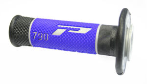 Poignées motocross Ø22/25 Progrip 790 Gris/Noir/Bleu – Triple densité