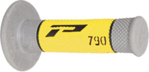 Poignées MX Ø22-25 mm Progrip 790 Noir/Gris/Jaune – Triple densité