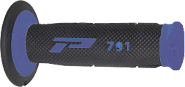 Poignées moto off-road Ø22/25 Progrip 791 Bleu/Noir – Bout fermé