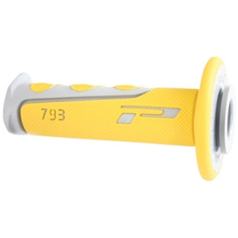 Poignées MX Ø22/25 mm – Progrip 793 Gris Jaune – Moto Tout-Terrain