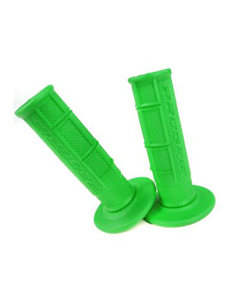 Poignées gaufrées moto 794 Vert – Progrip – Ø22/25 mm – Compatible MX/Enduro