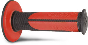 Poignées moto cross Ø22/25 mm – Progrip 798 Noir/Rouge – Universelles