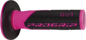 Poignées Progrip 801 double densité motocross 22/25 mm Fuchsia Fluo/Noir