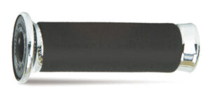 Poignées moto Ø22/25 – Custom – Progrip 860 Chrome Noir