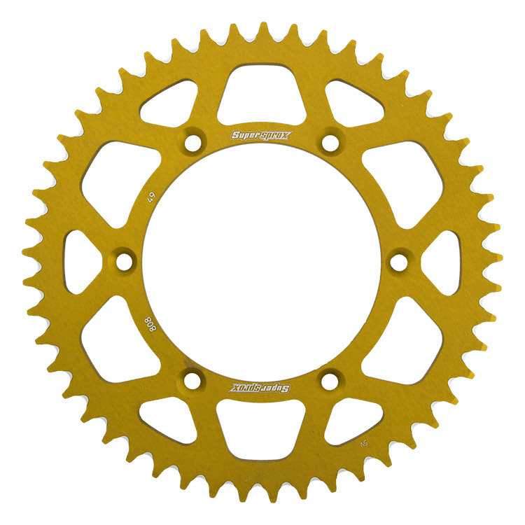 Couronne aluminium 47 dents Suzuki DR-Z 400 E / DR350 (1990-2007) – Supersprox RAL-808:47-GLD