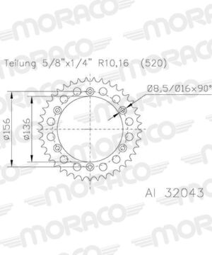 Couronne 39 dents aluminium KTM Husqvarna Honda – Supersprox AF20639