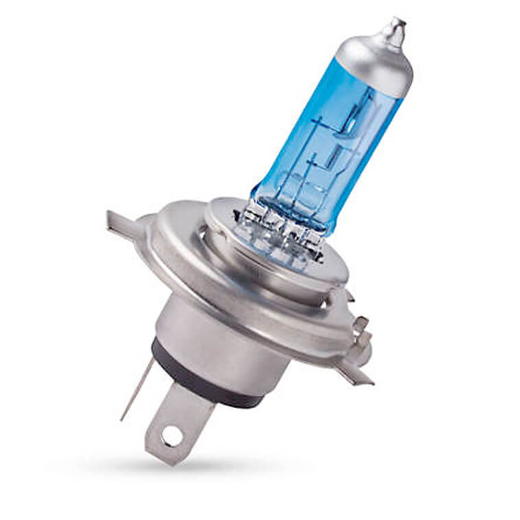 Ampoule H4 - Blue Vision Moto  12 V -  60/55 W - P43t-38 (12342BVU) - Philips