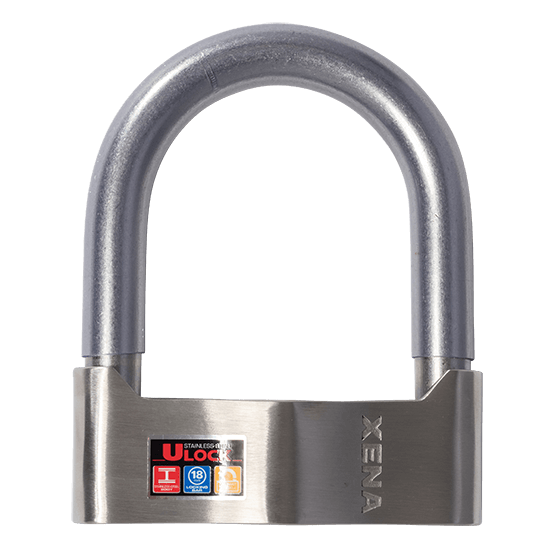 Antivol U moto scooter certifié SRA Xena XSU 102 acier inoxydable