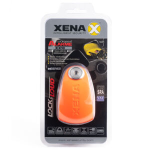Bloque disque avec alarme moto – XX10 Orange SRA Xena | Antivol homologué SRA