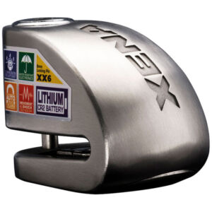 Antivol Bloque Disque Moto avec Alarme 120 dB – XENA XX6 SRA Acier Inoxydable