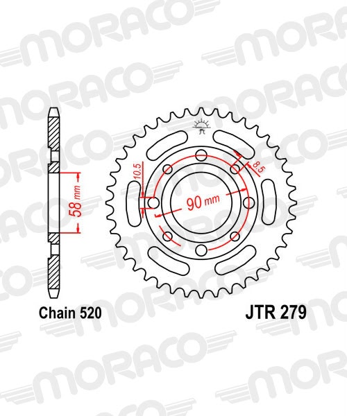Couronne acier 33 dents – Supersprox CA21433