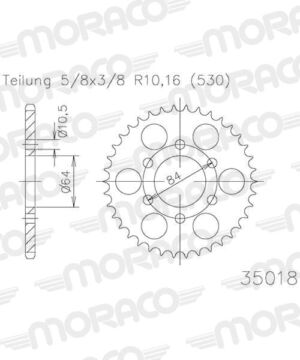 Couronne acier 44 dents | Supersprox CA40044 – Haute durabilité pour transmission OEM