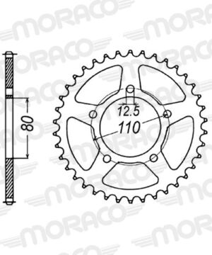 Couronne acier 35 dents Honda CBX1000 (1979-1980) – Supersprox CA80035