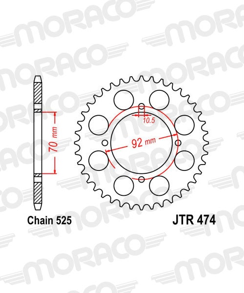 Couronne acier 48 dents – Supersprox CE30148 – Transmission renforcée
