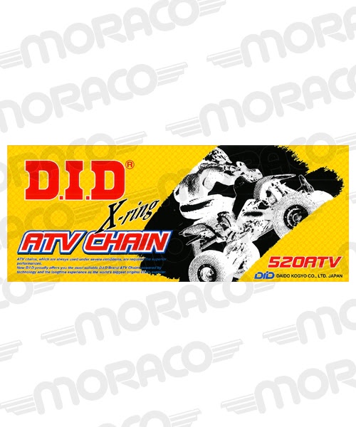 Chaîne 520 DID520ATV2(G&B) x 114 maillons FJ – Aprilia RX125 1992-2014 – DID