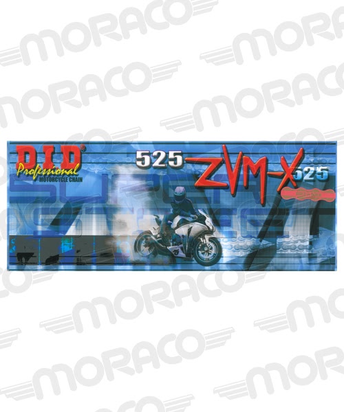 Chaîne 525 pour Ducati Hypermotard / Monster / Panigale 2007-2020 – DID525ZVM-X104 G&G – marque DID