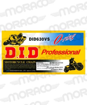 Chaîne DID 630V x98 maillons pour Kawasaki GPZ1100, Z1000, ZX750 et Suzuki GSX1100 (1981-1988) – DID