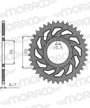 Couronne acier 530 46 dents – Supersprox CE50346