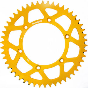 Couronne aluminium 50 dents Suzuki RM-Z 250 / 450 RM 125 / 250 1997–2024 Supersprox AF203XG50