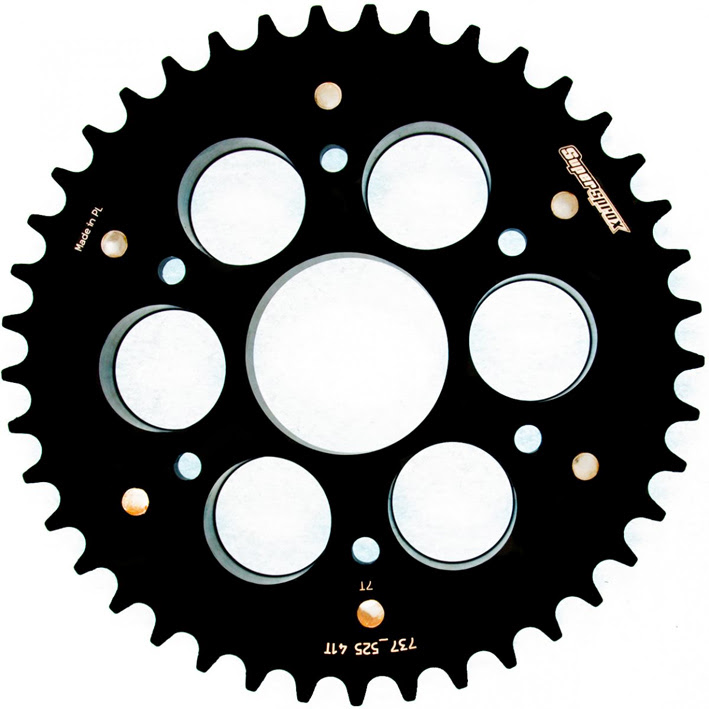 Couronne 525 41 dents Supersprox STEALTH 737 BLACK CL801SN41