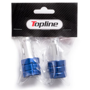 Embouts de guidon moto universels 13-17 mm – Bleu – Topline