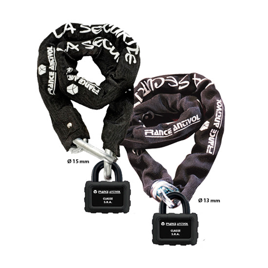 Chaîne antivol moto et scooter SRA 110 cm – France Antivol – MC13110