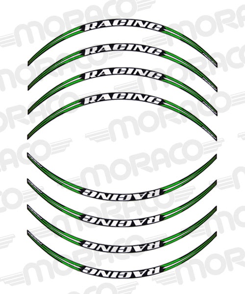 Liseret jante moto universel – Progrip 5026 – Filet décoratif Racing 8 pièces