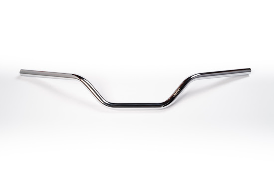 Guidon moto 22MM chrome haut pour modèles compatibles – Topline