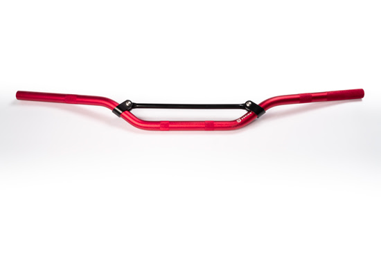 Guidon aluminium Ø22,2 mm pour moto tout-terrain – Rouge – UP – Ref MX22.2