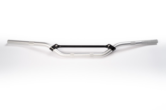 Guidon moto alu 22.2mm – UP – Compatible motocross & enduro – Finition Silver