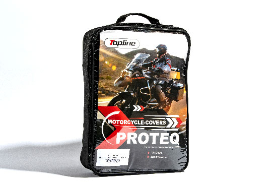 Housse moto extérieure polyester 300D – Taille M – Universelle – Topline HOUSSM01