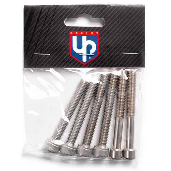 Vis entretoises guidon moto – UP – Lot 6 vis 55/60 mm – Compatibles pontets et guidons rehaussés