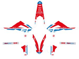 Kit déco moto GASGAS EC125/200/250/300 – 2012 – UP ROUND Rouge