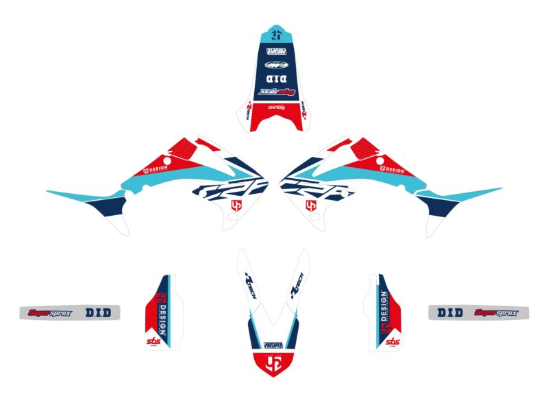 Kit déco Honda CRF250R 2008-2009 – UP ROUND Rouge