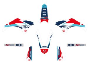 Kit déco Honda CRF250 R (2022-2023) – Rouge – UP