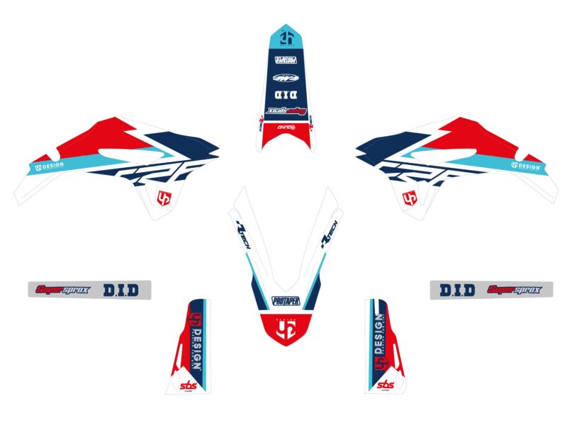 Kit déco Honda CRF250 R (2022-2023) – Rouge – UP