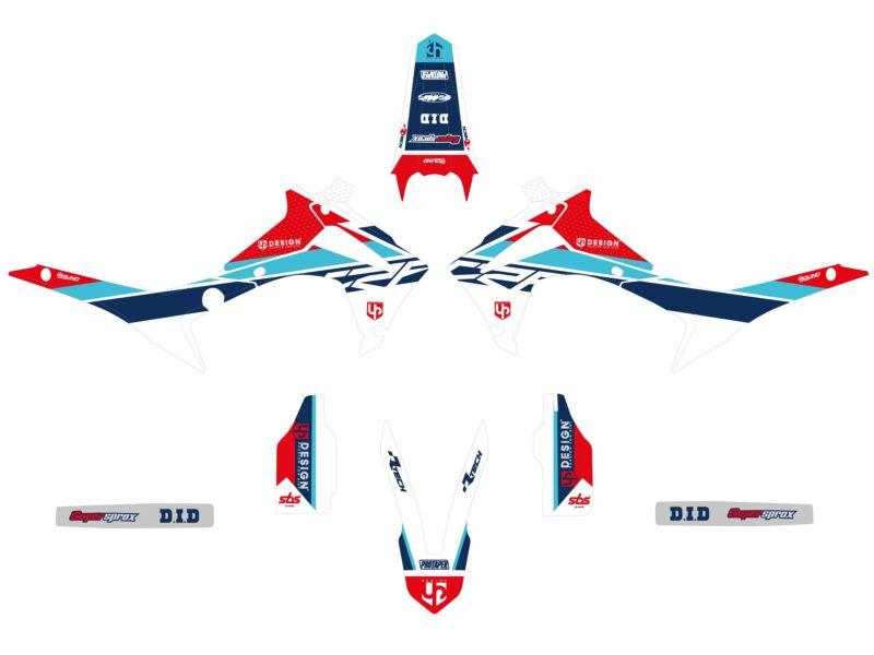 Kit déco HONDA CRF450 R PE05 2013-2016 – Rouge – UP