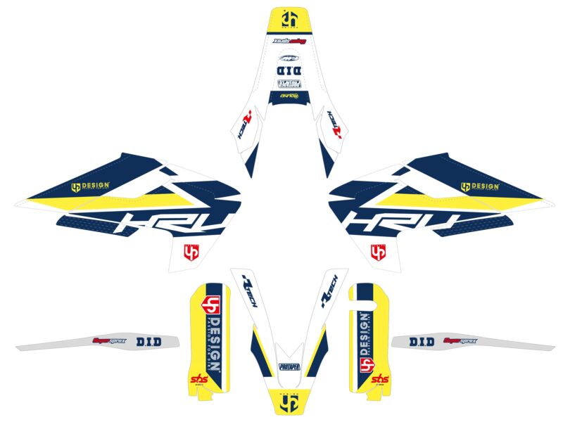 Kit déco motocross Husqvarna TC125 TC250 (2015-2016) – Blanc – UP Design